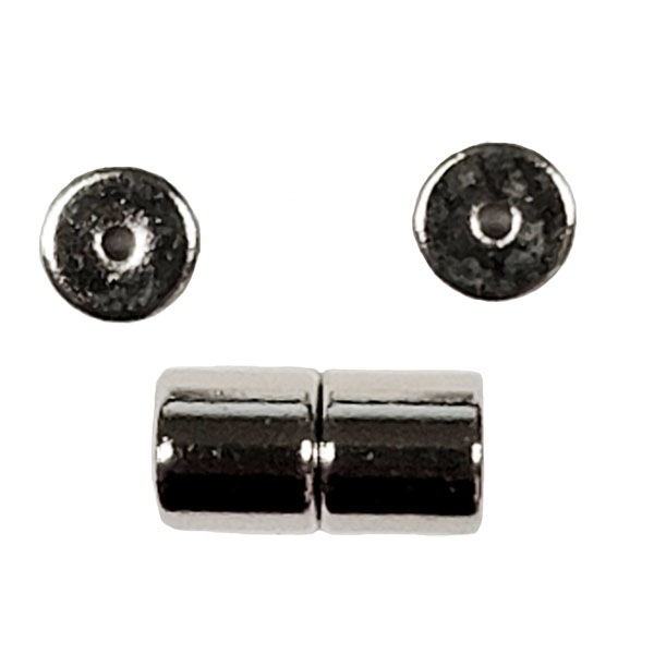 MAGNETIC TUBE CLASP 6X6MM STAINLESS STEEL COLOR (10 SET)